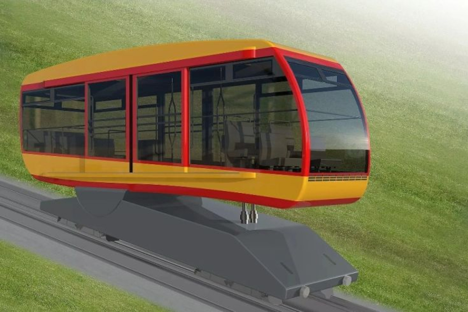 Das Design der neuen Turmbergbahn.
